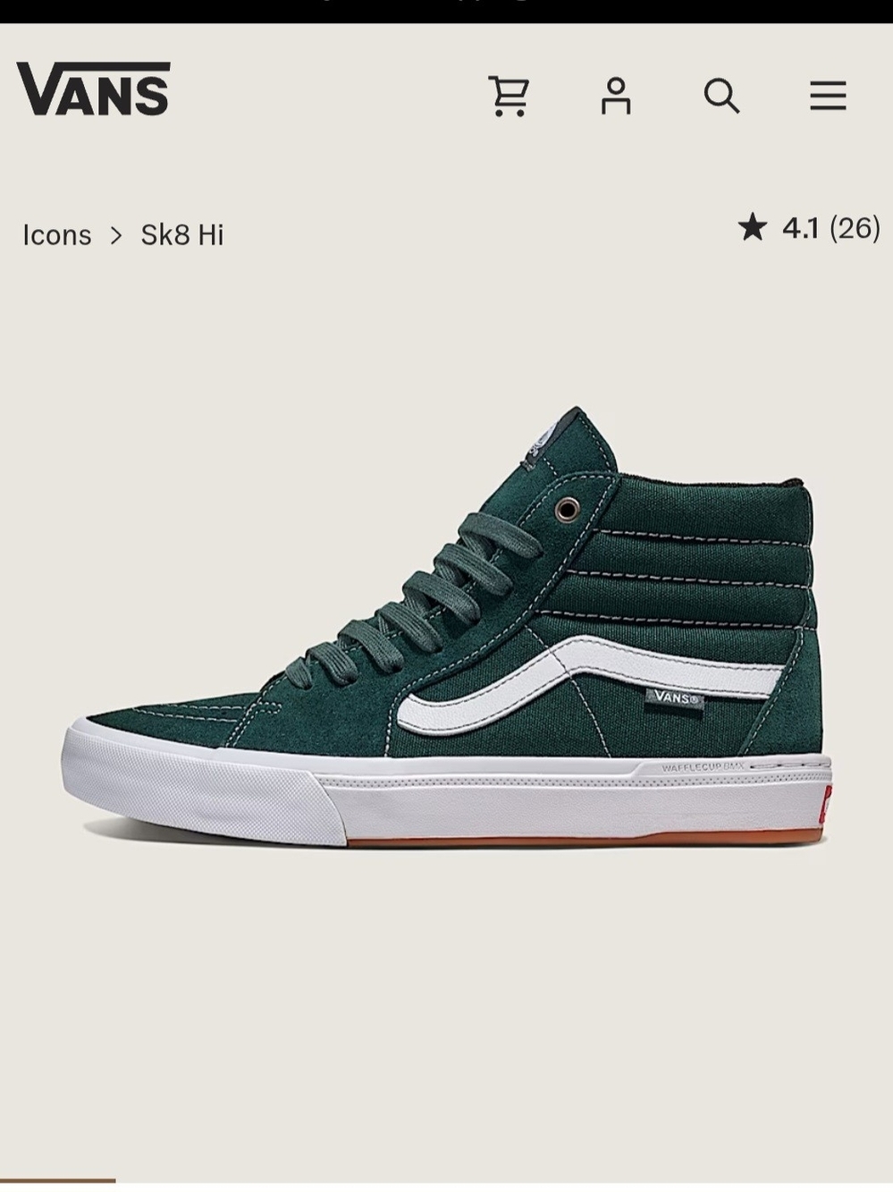 Vans BMX Sk8-hi Shoe Mens 10.5